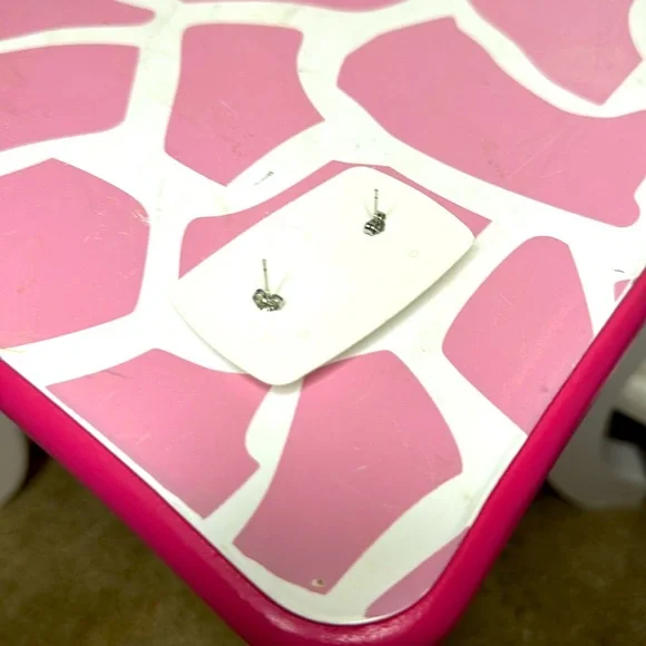 Elegant Sparkly Silver and Blue Stud Earrings with Cubic zirconia’s New on Card - Picture 5 of 5